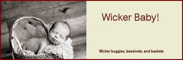 wicker baby carriage