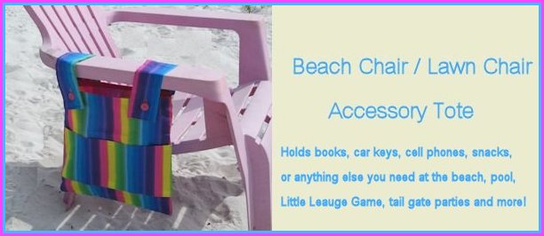 beach chair accessory tote