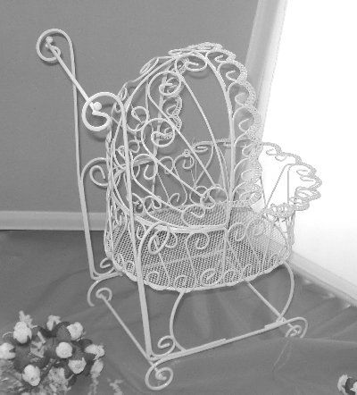 Wicker Baby Carriages for Baby Shower Decorations